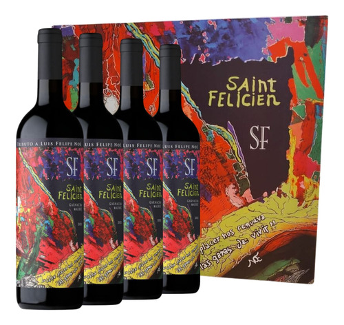 Vino Saint Felicien Malbec - Garnacha. Felipe Noe Caja X 4