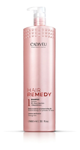Cadiveu Shampoo Hair Remedy 980ml Cabelos Danificados