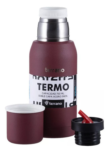 Termo Terrano Original 750 Ml Con Doble Tapón Las Lolas