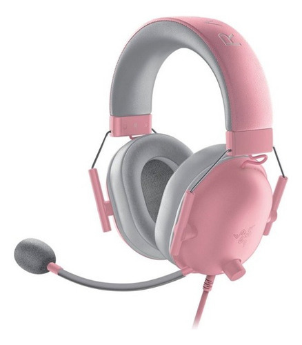 Auriculares Alámbricos Gamer Razer Blackshark V2 X Quartz Color Rosa