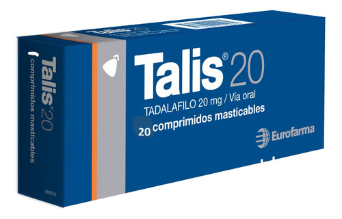 Talis20® Masticable 20 Mg X 20 Comprimidos | Tadalafilo