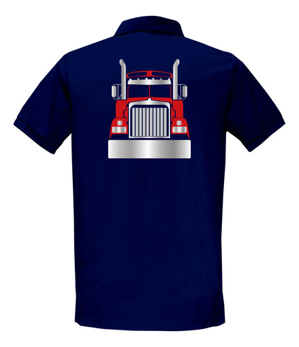 Playera Polo Mod Kenworth W900 Front Estampado Reflejante