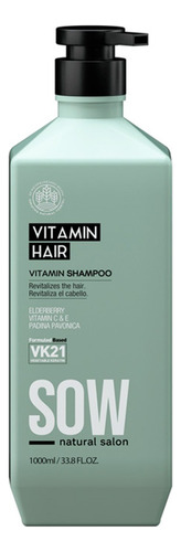  Sow Vitamin Hair Shampoo Nutritivo Cabello Seco Y Dañado 1l