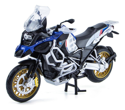 Bmw R1250gs Miniatura Metal Moto Adornos Coleccionables 1/12