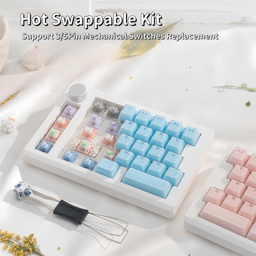 Teclado Mecánico Gmk70 Dividido Via Programable 65% Inalámbr Color Del Teclado Idioma