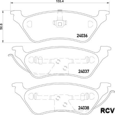 Balatas Disco  Trasera Para Chrysler Voyager   2007