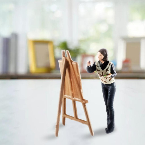 Pintor Modelo De Personas En Miniatura 1:64 Decoración De