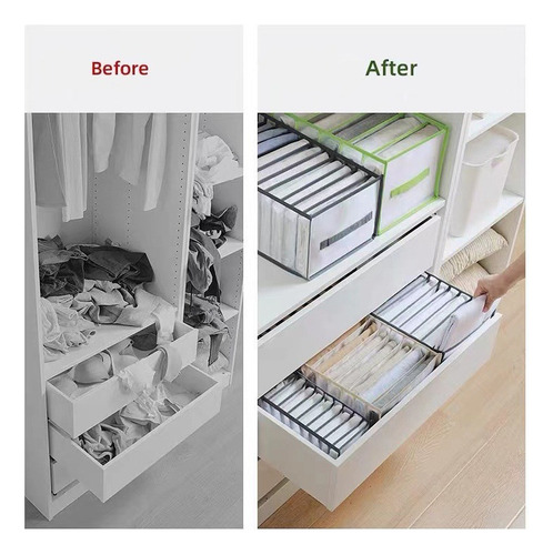 6pz Organizadores Ropa Caja Almacenamiento De Ropa Plegable