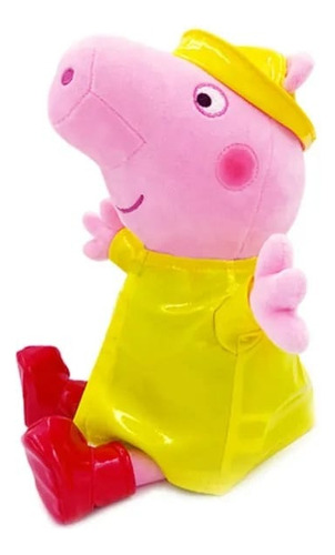 Peluche Individual Peppa Pig O George Con Traje Impermeable