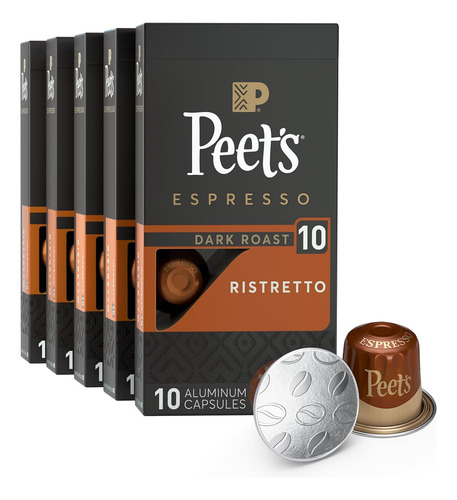 Café Peet's, Cápsulas De Espresso De Tostado Oscuro, Compati