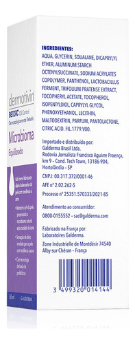 Creme Hidratante Facial Benzac Microbioma 50ml Dermotivin Momento De Aplicação Dia/noite Tipo De Pele Oleosa Oleosa Dia/noite
