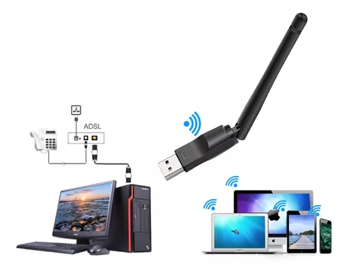 Antena Wifi Para Pc Adaptador 600mbps Usb Pc Laptop