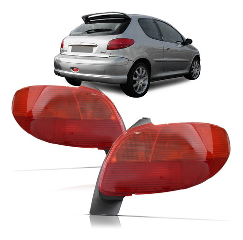 Imagem 1 de 3 de Lanterna Peugeot 206 98 99 2000 2001 2002 2003