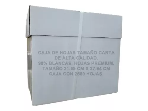 Caja De Hojas Blancas Para Impresora Lf1002