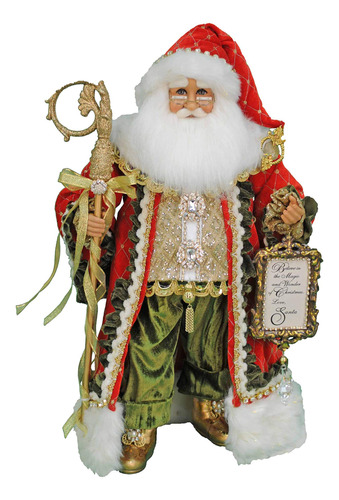 Figura De Papa Noel De 19 Pulgadas: Decoracion Navidena