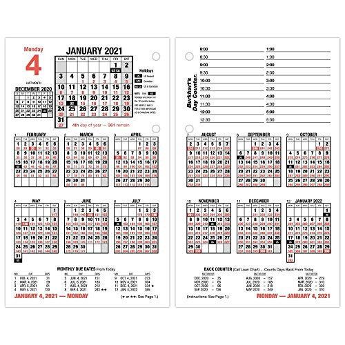 Recambio De Calendario De Escritorio Diario 2021, 4.5  ...