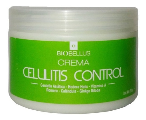  Crema Celulitis Control Biobellus Corporal Piernas 250ml Fragancia Sí Tipo de envase Pote Tipos de piel Todas