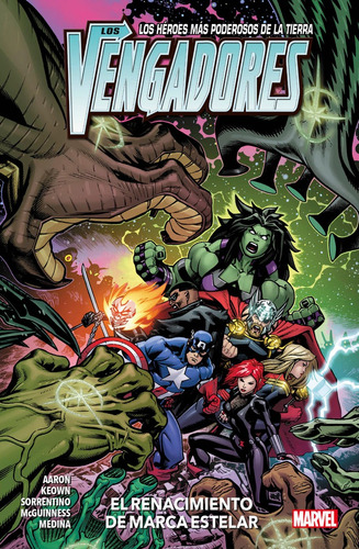 Marvel Premiere Vengadores 6. El Renacimiento De Marca Estelar, De Jason Aaron. Editorial Panini Comics En Español