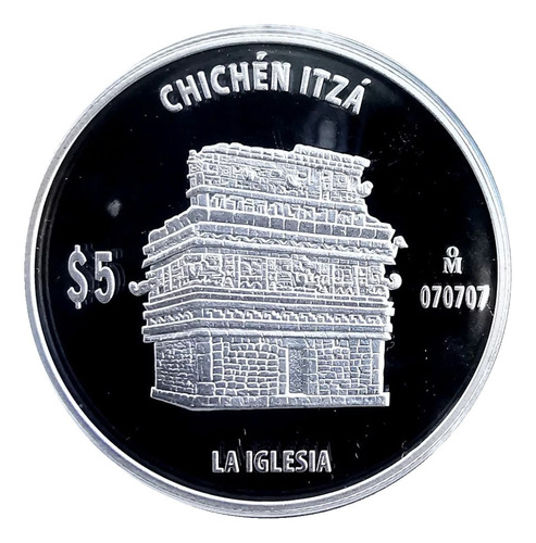 Moneda 5 Pesos Casa De Las Monjas Serie Chichén Itzá 2011