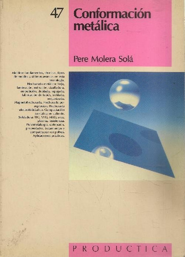 Libro Conformacion Metalica De Pedro Molera Sola