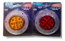 Comprar Stop Mica Trasero De Camiones 13 Led Redondo Borde Cromado.