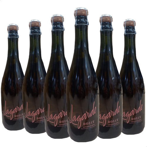 Champagne Espumante Lagarde Dolce Rose Pack X6 - 01almacen