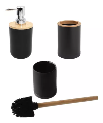 Accesorios baño Bambu-Negro