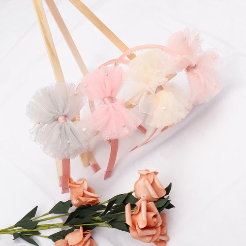 1 Diadema Con Moño De Tul