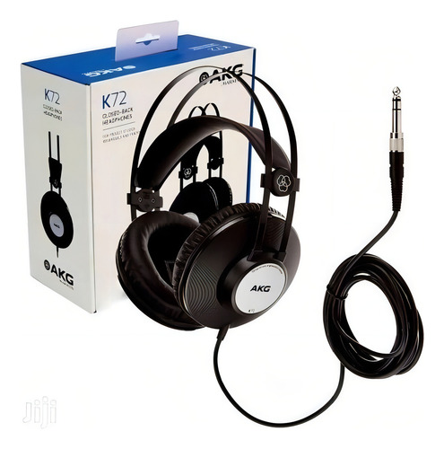 Fones de ouvido Akg K72 Closed Studio Color Black Light