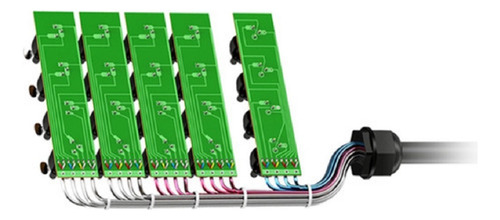 Medusa Multicabo 8 Canais Roxtone Com Conectores 10 Metros