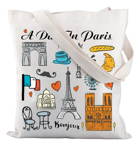 Bolsa De Compras De París Para Regalos De Viaje A París, Bol