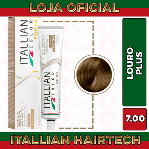 6 Colorações Nº 7.00 Itallian Color Tinta 60gr Tintura