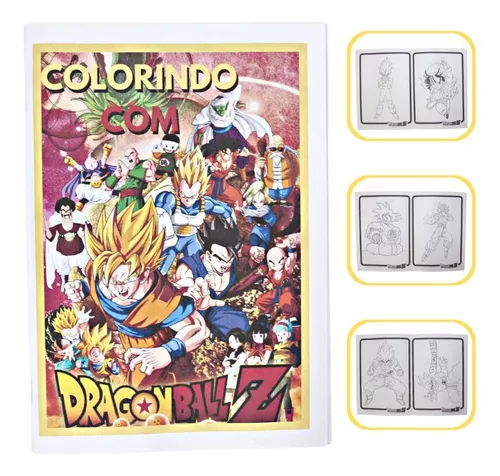 Goku,Vegeta e Broly do Livro de colorir - Daiko O Saiyajin