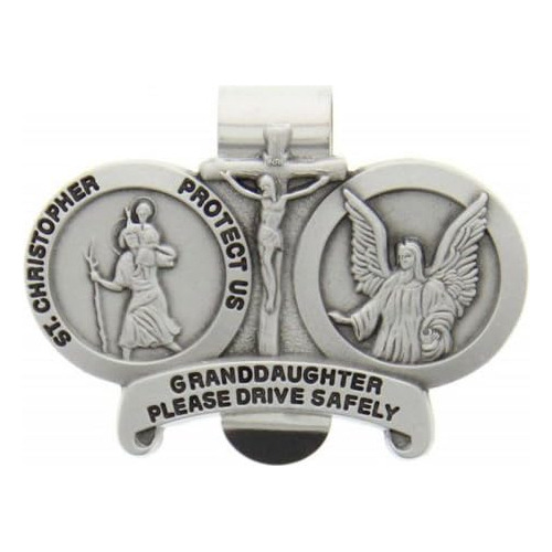 Granddaughter Please Drive Safely St. Christopher Visor...