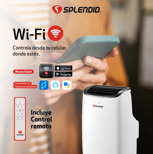 Aire Acondicionado Portatil 9000 Btu Frio Calor Wif Splendid