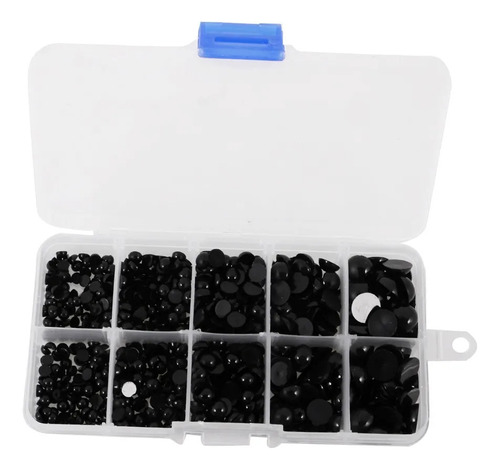 760 Piezas De Ojeras Planas Negras Redondas De 4 A 10 Mm Par