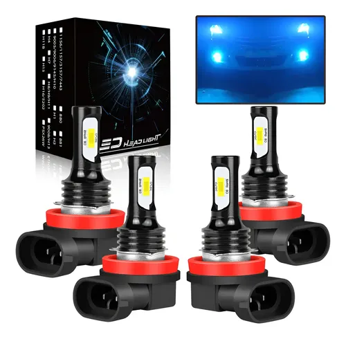 Focos Led H11 Para Malibu 2004-2007 Luz Alta Blanca 11000lm H11