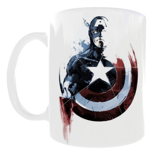 Taza Con Diseño De Capitán América - Marvel