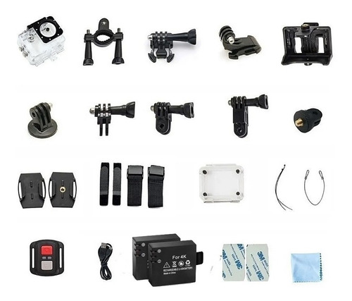 Imagen 5 de 10 de Camara Sumergible V3 Deporte 30m 4k Full Hd Similiar Go Pro