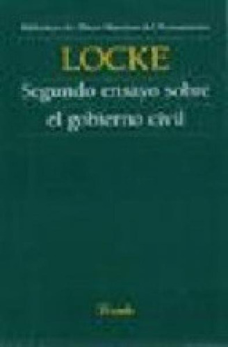 Segundo ensayo sobre el gobierno civil, de John Locke. Editorial Losada, tapa blanda en español