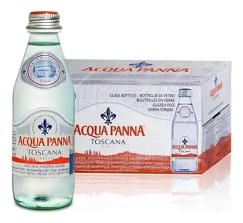 Água Mineral Acqua Panna Toscana Sem Gás Garrafa 24x250 Ml