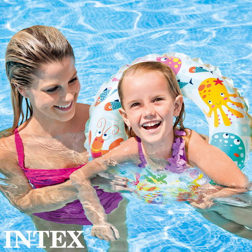 Intex Salvavidas De Anillo Inflable Infantil Circular De Divertidos Animales 51 Cm | 56205