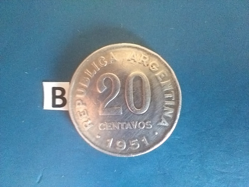 Monedas 20.centavos Argentina De 1951 San Martin