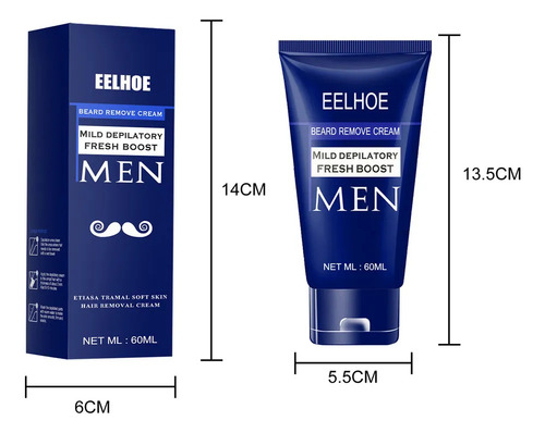 Creme De Depilação: Remove O Cabelo Para Barbear.