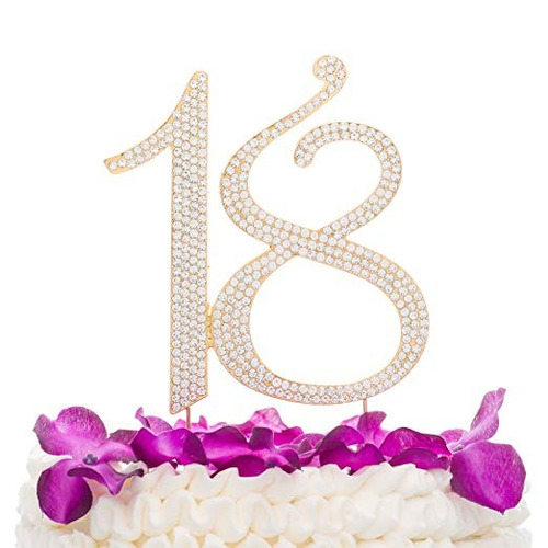 Ella Celebración 18 Primeros De La Torta Para La Decoración 