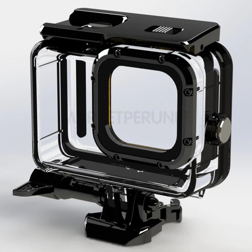 Imagen 4 de 6 de Carcasa Sumergible Case Waterproof Gopro 10 Hero 10 Black