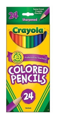 Colores De Madera Crayola 24 Und Originales