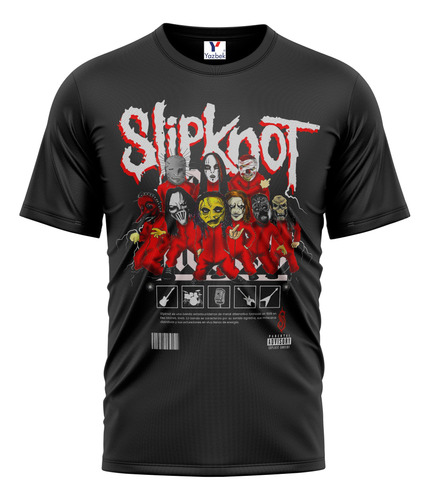 Playera Slipknot, 100% Algodón M12