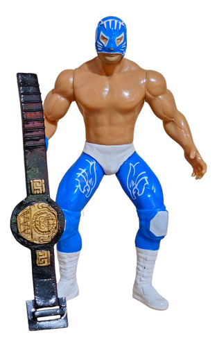 Figura Lucha Libre Triple A Luchador Blue Panther