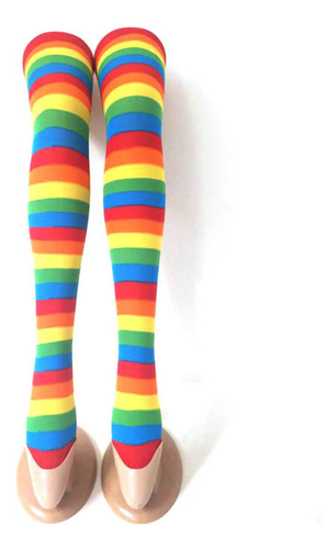 Calcetines Coloridos Con Estampado De 4 Medias Largas Con Es